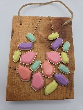 Mark by Avon Pastel Colorblock Statement Necklace